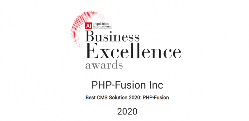 PHPFusion - The Best CMS Solution 2020